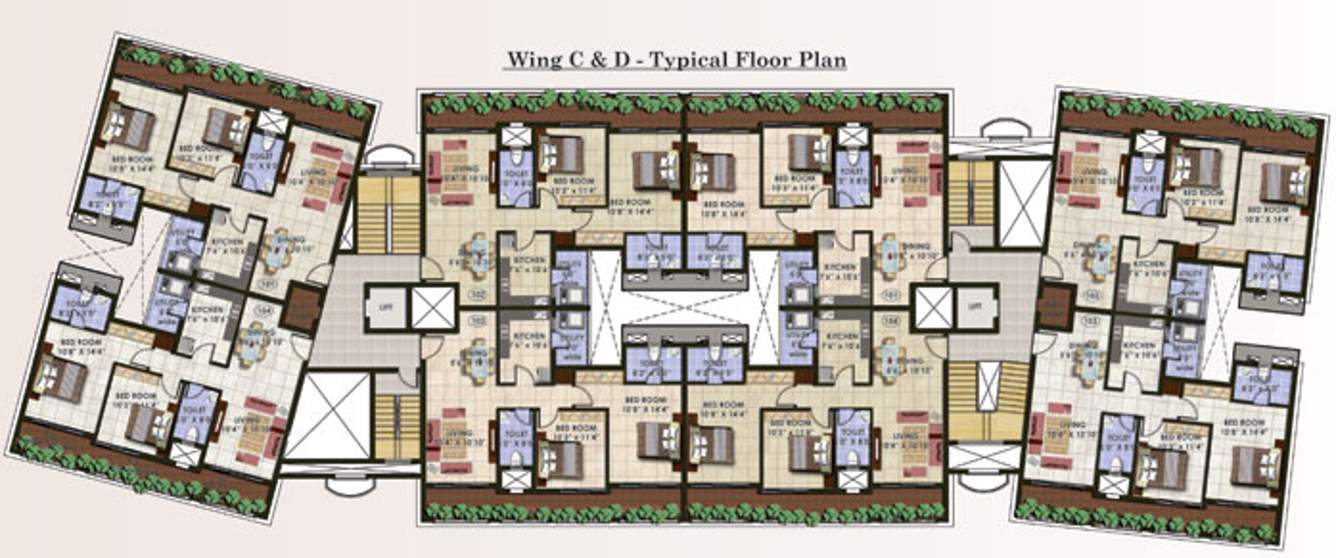 thousand palms ph 1 Images for Cluster Plan of Ashoka Thousand Palms