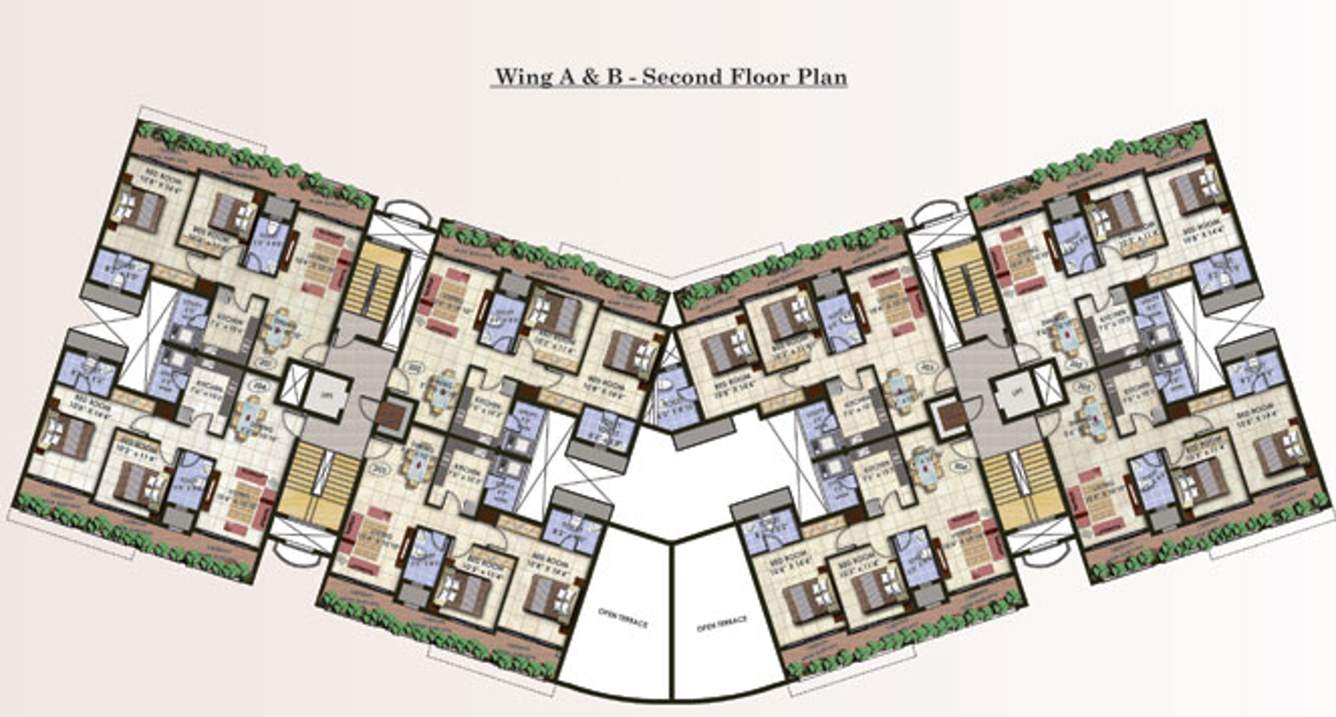 thousand palms ph 1 Images for Cluster Plan of Ashoka Thousand Palms