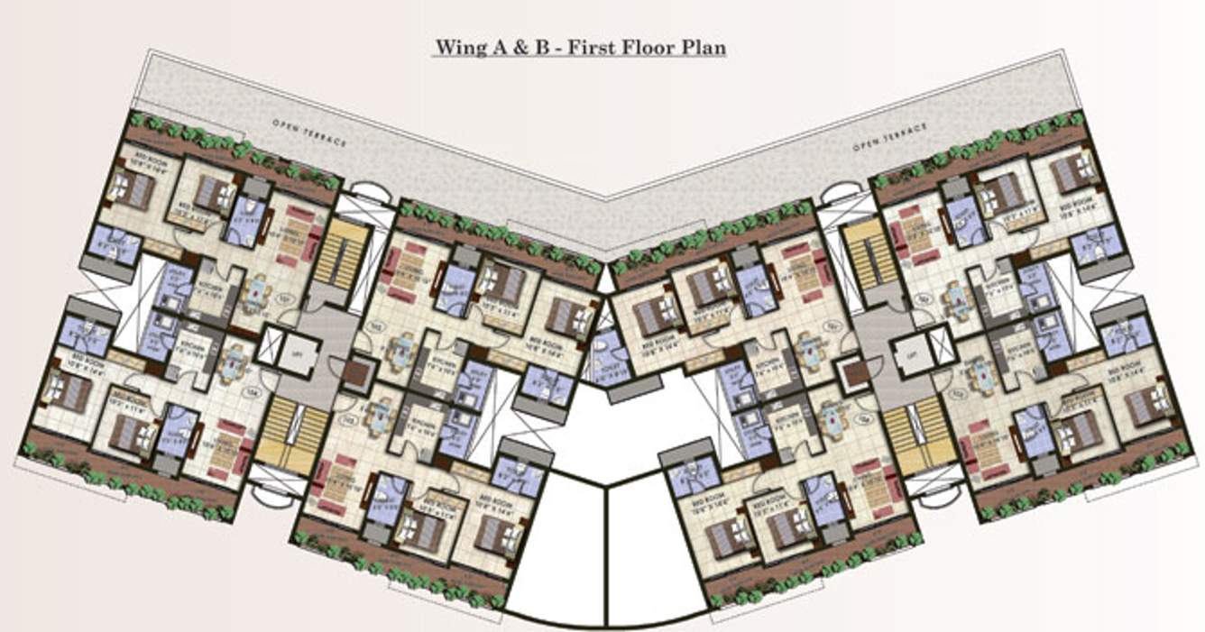 thousand palms ph 1 Images for Cluster Plan of Ashoka Thousand Palms