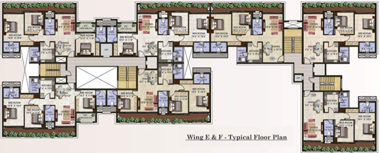 thousand palms ph 1 Images for Cluster Plan of Ashoka Thousand Palms