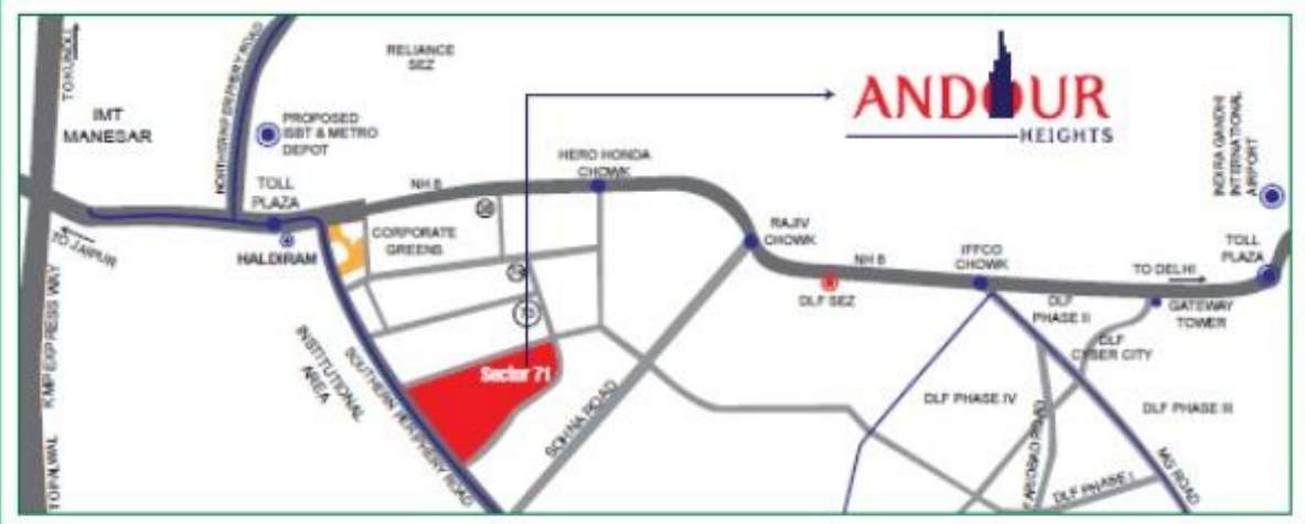  andour heights Location Plan