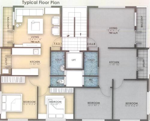 flora Images for Cluster Plan of Rajashree Flora