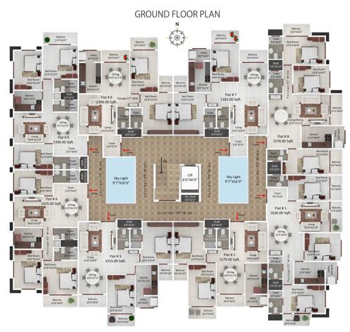 Images for Cluster Plan of Khain Nilaya Premium