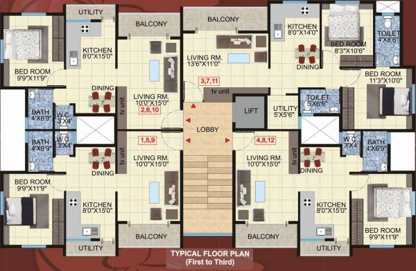 Images for Cluster Plan of Kanaklaxmi Carnation