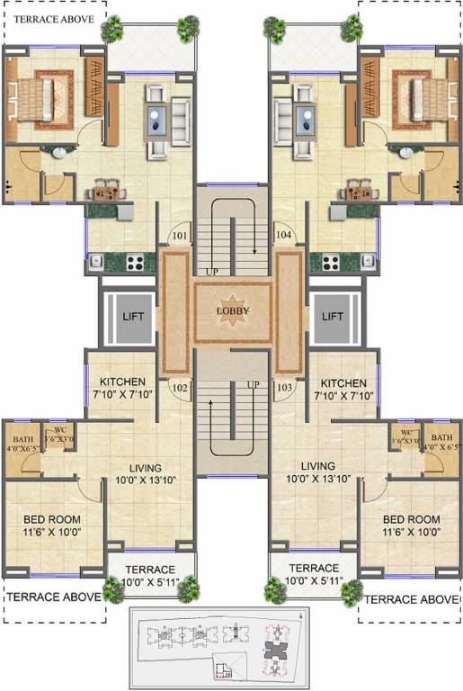 Images for Cluster Plan of Jaihind Residency