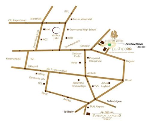  lush-county Images for Location Plan of Pushpam Lush County