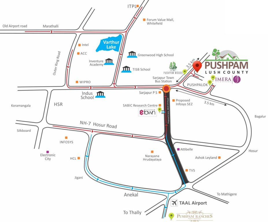 lush county Images for Location Plan of Pushpam Lush County