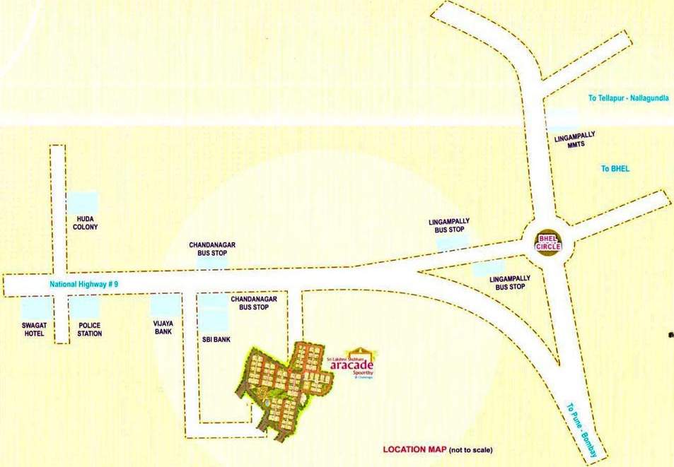  arcade spoorthy Images for Location Plan of Lakshmi Arcade Spoorthy