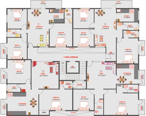  pearl Images for Cluster Plan of Unitech Properties Pearl