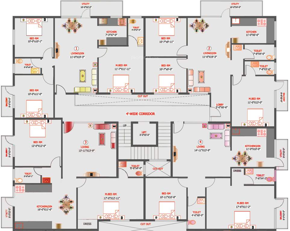  pearl Images for Cluster Plan of Unitech Properties Pearl