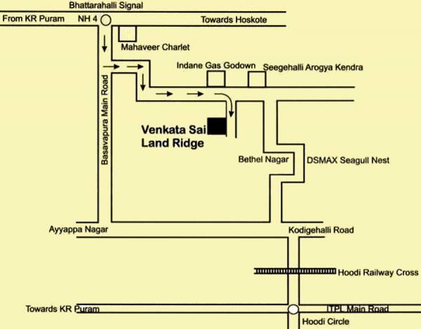 venkatasai-properties-and-developers land-ridge Location Plan