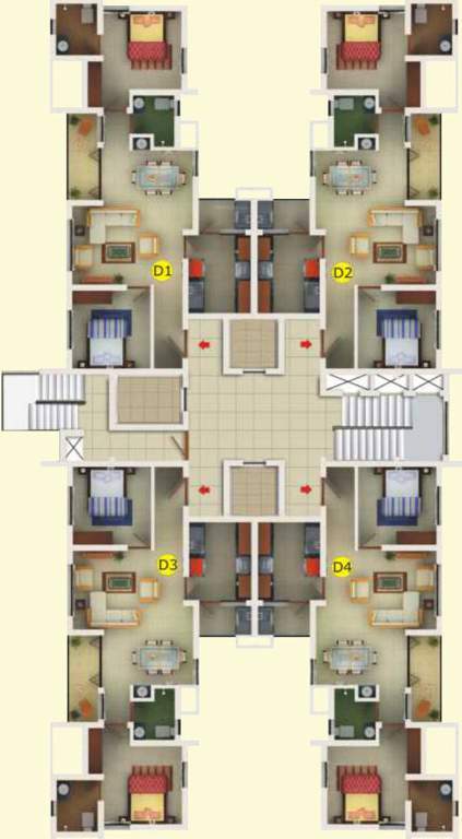  scarlet Images for Cluster Plan of Manjooran Scarlet