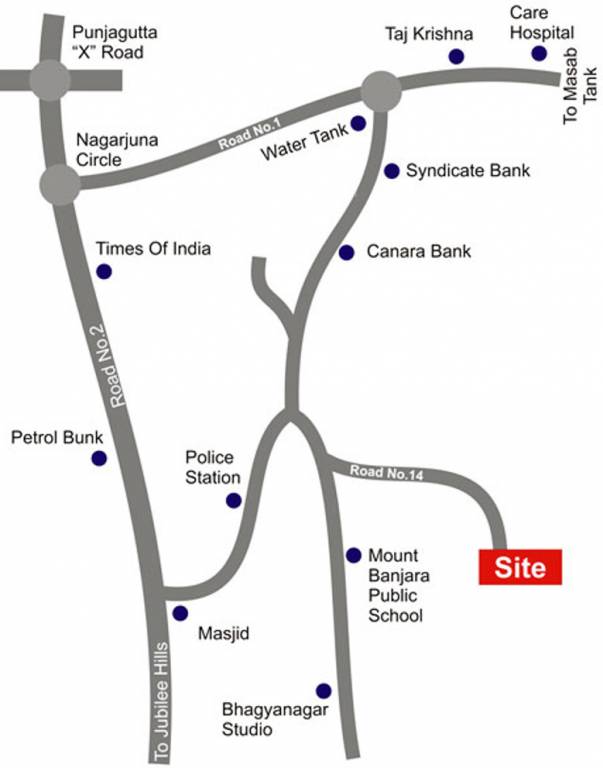 Images for Location Plan of Kavuri Hills Developers Crosswinds