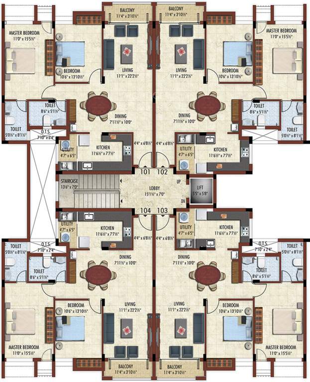  pragathi Images for Cluster Plan of Bhaggyam Pragathi