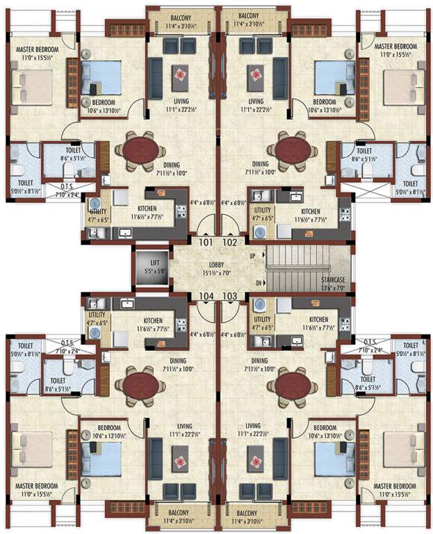  pragathi Images for Cluster Plan of Bhaggyam Pragathi