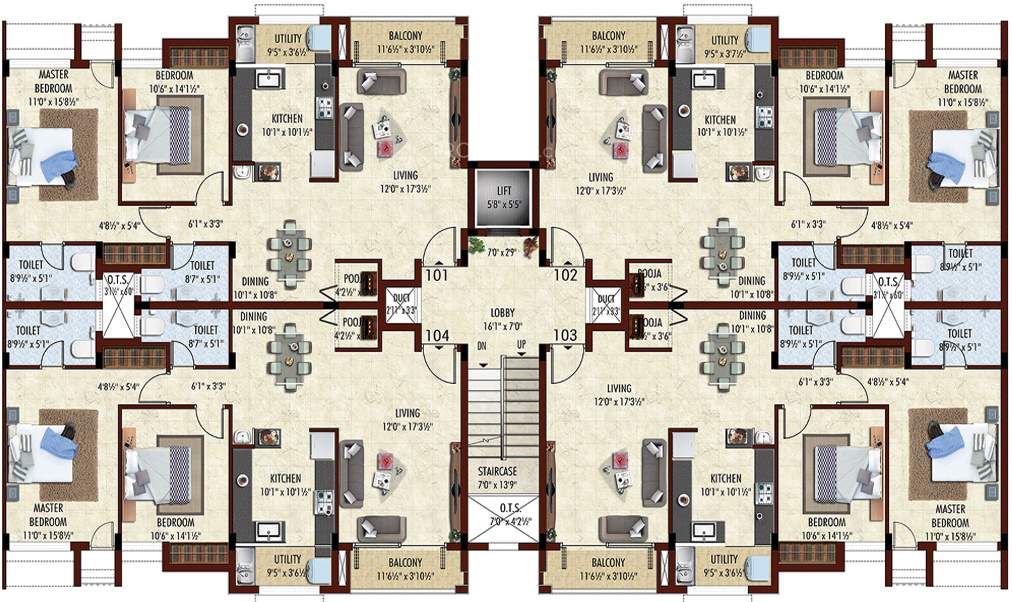  pragathi Images for Cluster Plan of Bhaggyam Pragathi