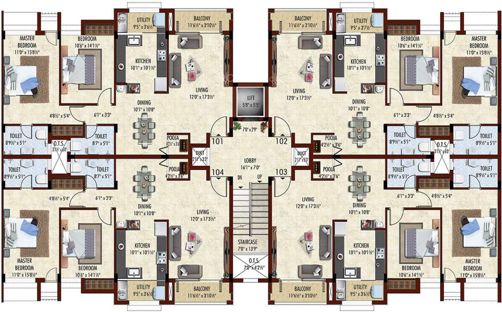  pragathi Images for Cluster Plan of Bhaggyam Pragathi