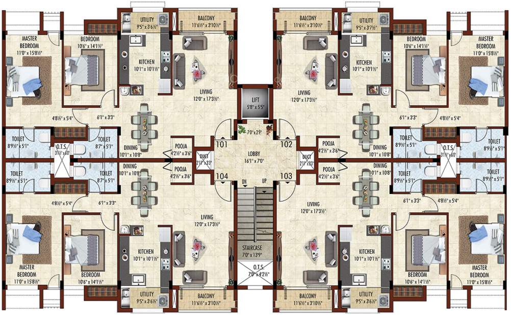  pragathi Images for Cluster Plan of Bhaggyam Pragathi