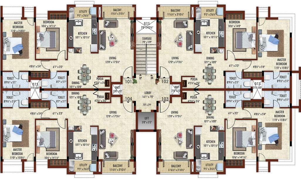  pragathi Images for Cluster Plan of Bhaggyam Pragathi