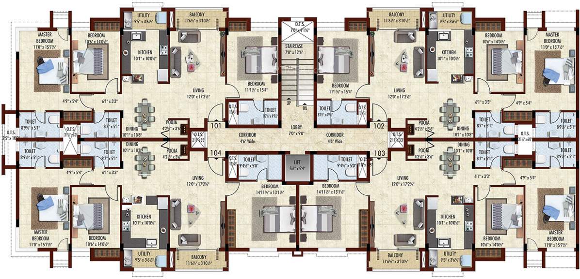  pragathi Images for Cluster Plan of Bhaggyam Pragathi