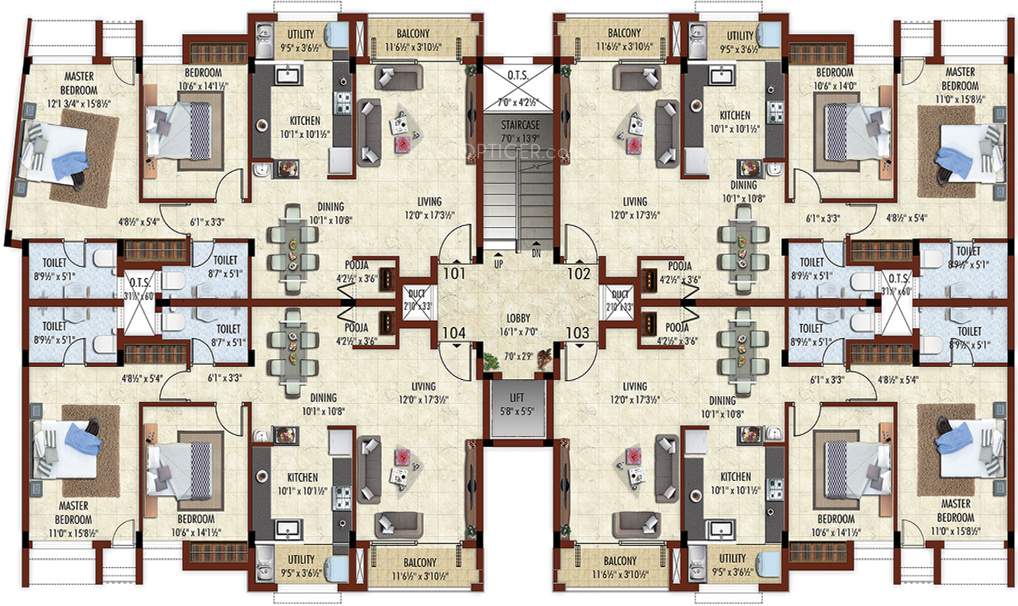  pragathi Images for Cluster Plan of Bhaggyam Pragathi