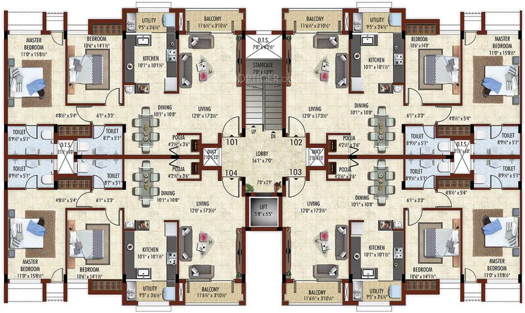  pragathi Images for Cluster Plan of Bhaggyam Pragathi