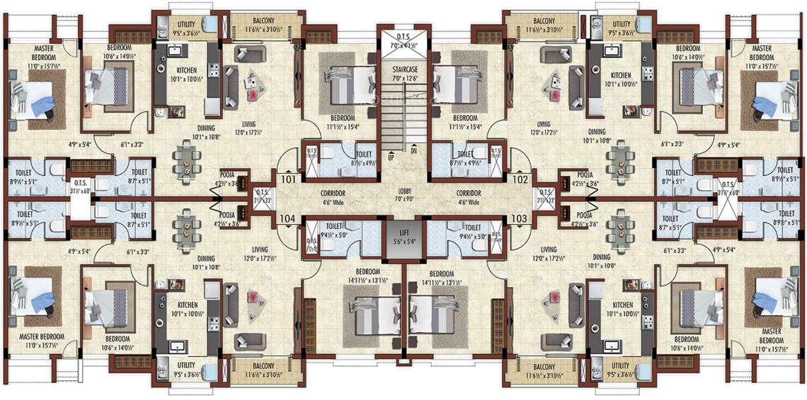  pragathi Images for Cluster Plan of Bhaggyam Pragathi