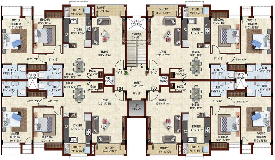  pragathi Images for Cluster Plan of Bhaggyam Pragathi
