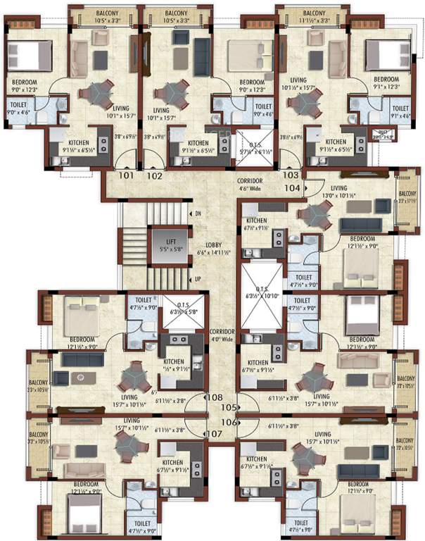  pragathi Images for Cluster Plan of Bhaggyam Pragathi