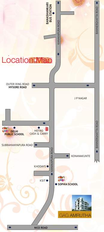  amrutha Images for Location Plan of GAG Builders and Developers Amrutha