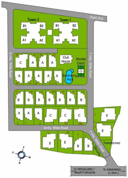 manjooran-housing-development-company-pvt.-ltd orchid-meadow Site Plan