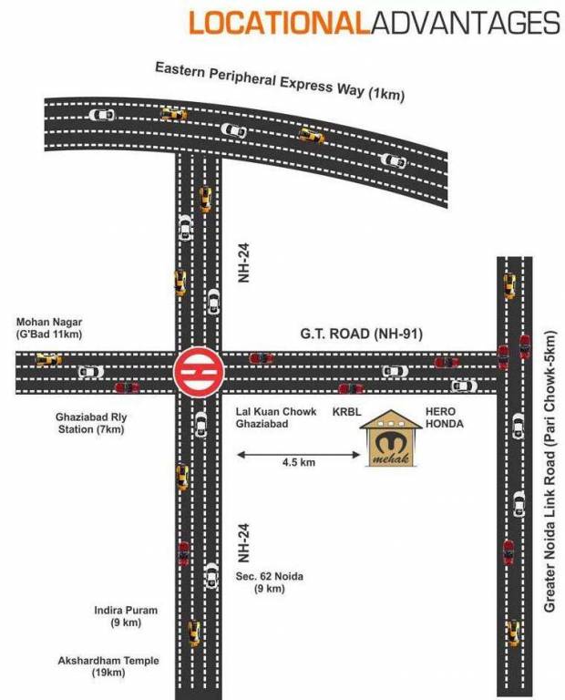 mehak infrastructure residency plots Location Plan