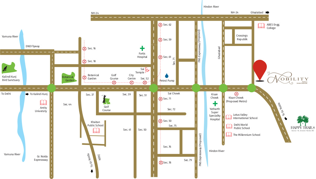  nobility Location Plan
