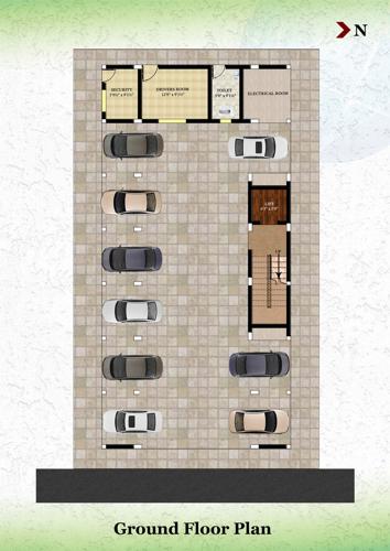 pet-promoters-pvt-ltd thangam-flats Thangam Flats  Cluster Plan for  Stilt Floor