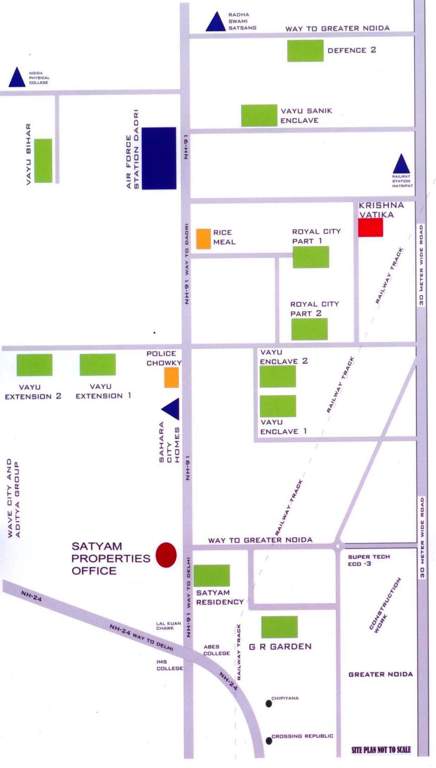 krishna vatika Images for Location Plan of Satyam Krishna Vatika