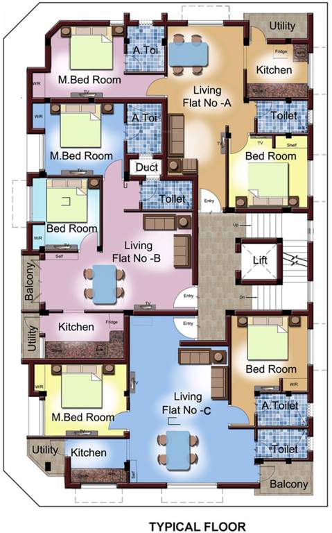 Images for Cluster Plan of Elevate West Orchid Apartments