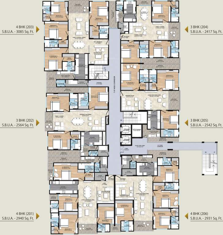 air Images for Cluster Plan of Ridhiraj Air