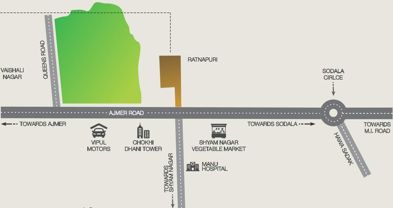 air Images for Location Plan of Ridhiraj Air