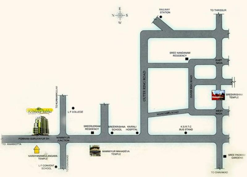 Images for Location Plan of Thrissur Krishna Prabha