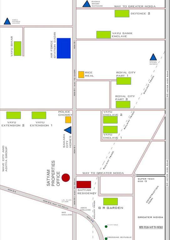 residency plots Images for Location Plan of Satyam Residency Plots