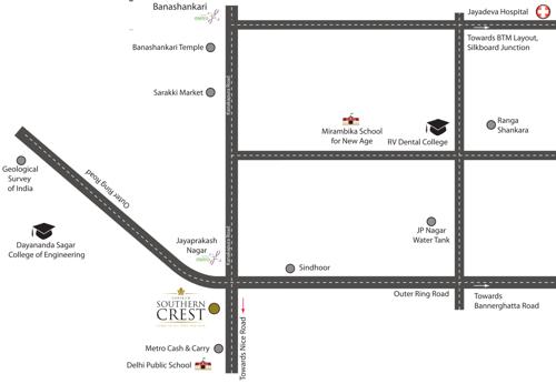  southern-crest Images for Location Plan of Shriram Southern Crest
