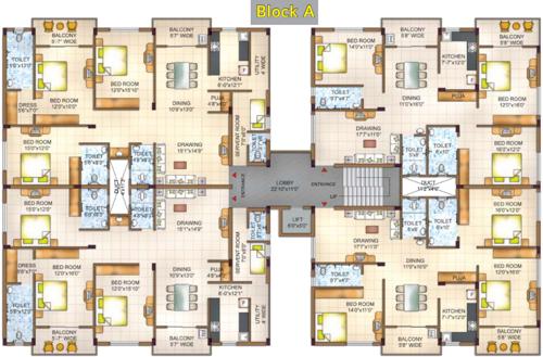 Images for Cluster Plan of Motwani Bijaylaxmi Enclave Images for Cluster Plan of Motwani Bijaylaxmi Enclave