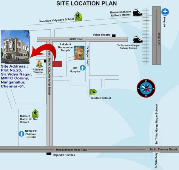 vikaan-shelters sree-kesav Location Plan