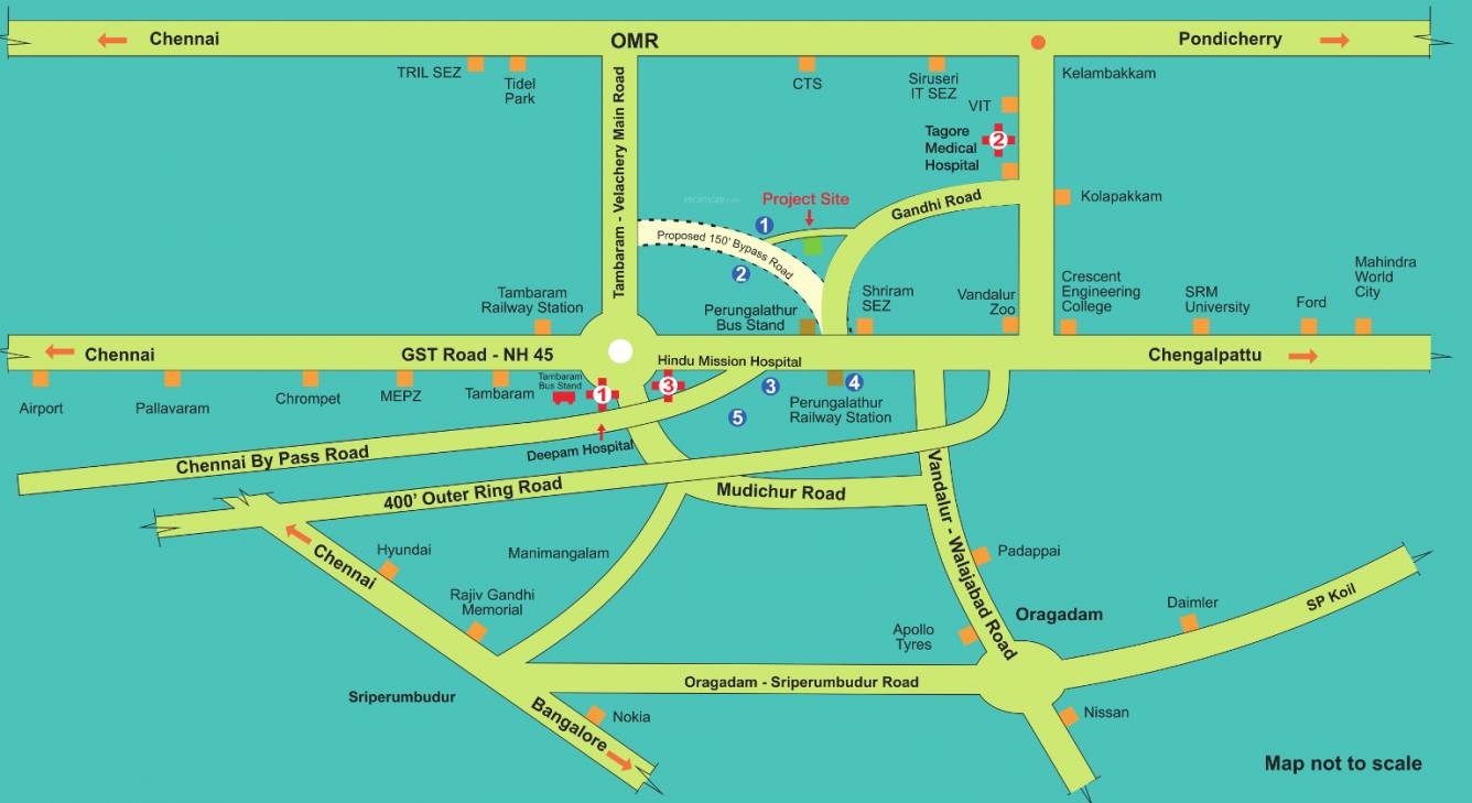 Images for Location Plan of TVS Emerald Green Hills Villas