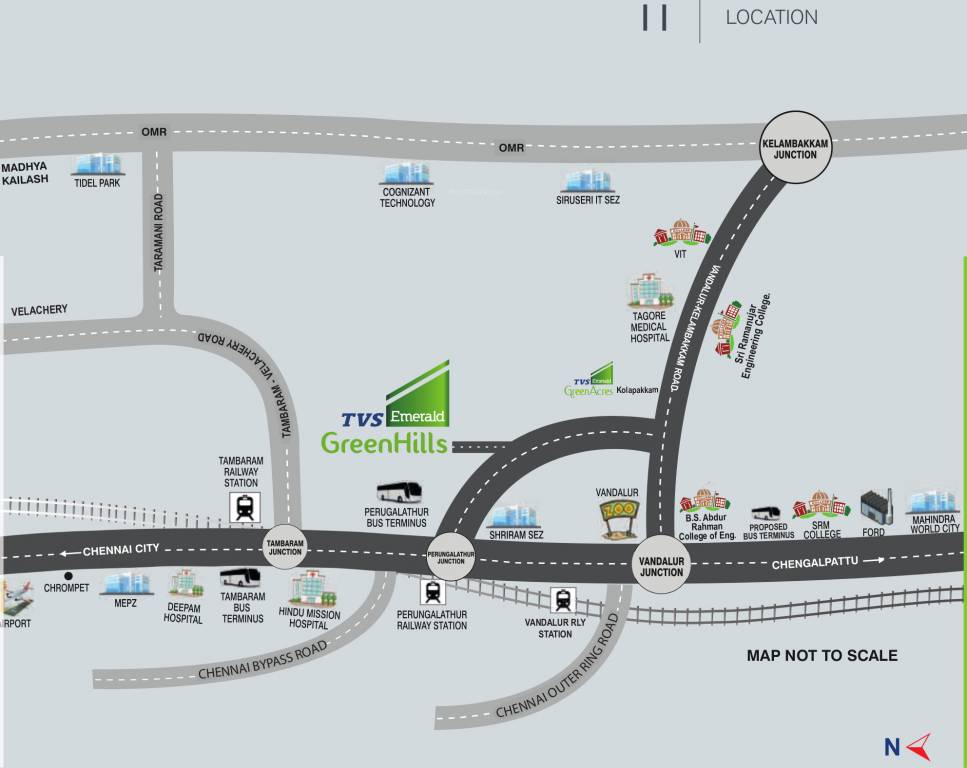 Images for Location Plan of TVS Emerald Green Hills Villas