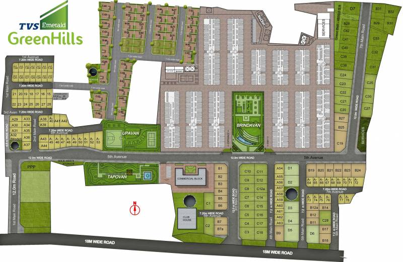 Images for Master Plan of TVS Emerald Green Hills Villas