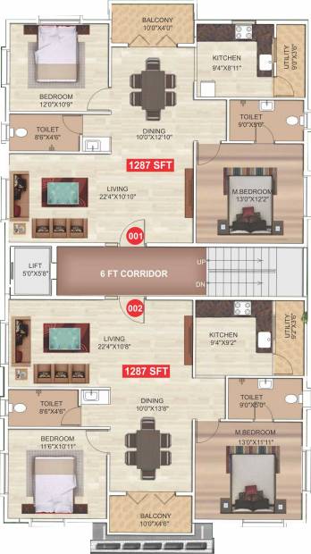 Images for Cluster Plan of Siddhi Sri Developers Sweta Residency