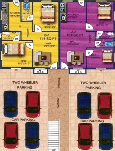 Images for Cluster Plan of Vee Jay Jay Residency