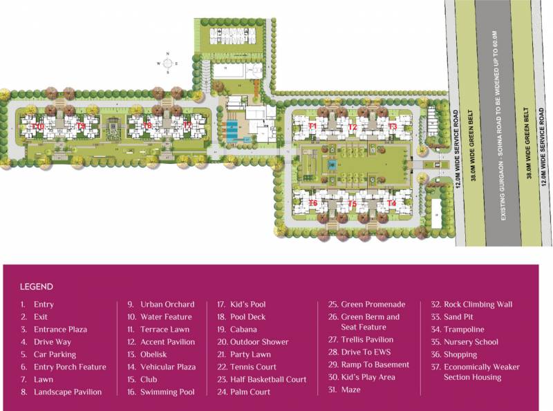 mulberry Images for Site Plan of Ashiana Mulberry