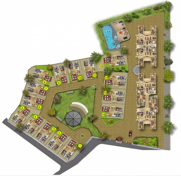 Images for Site Plan of Manjooran Rowan Park Villas